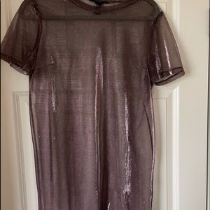 Shimmer See-Through Shirt size S